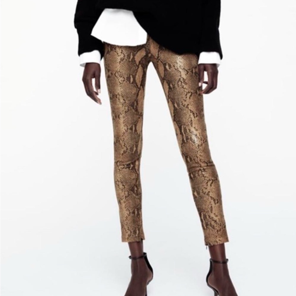 Zara Snake Print Pants